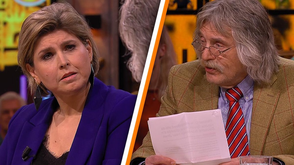 Angela de Jong en Johan Derksen verbaal op de vuist in Vandaag Inside