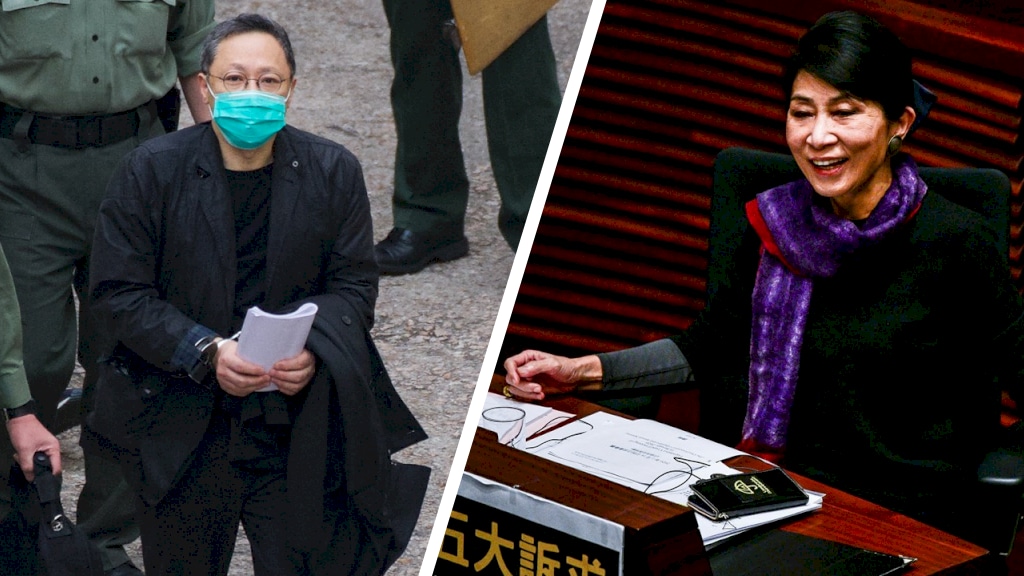 Benny Tai en Claudia Mo