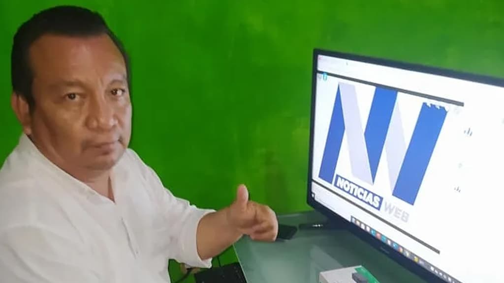 De vermoorde journalist Heber López Vásquez.