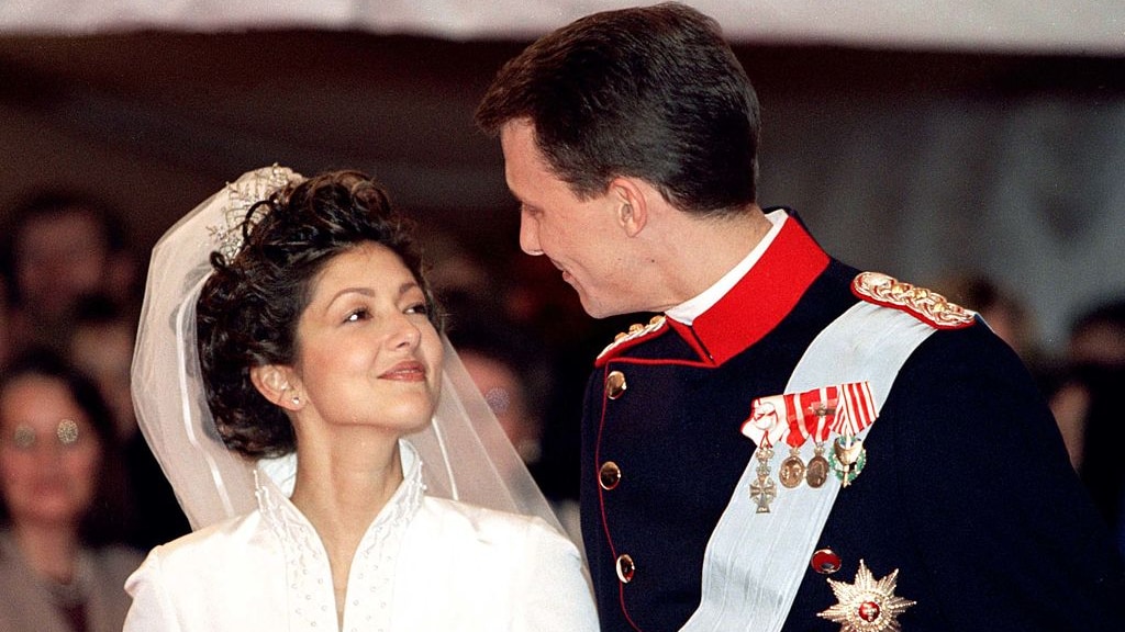 Prins Joachim en Alexandra op hun grote dag.