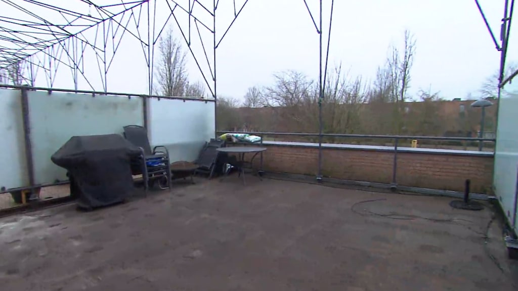 Het dakterras vóór de metamorfose