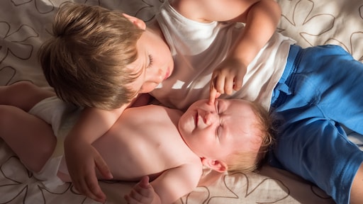 Jaloerse broer? 'Onze peuter mept zijn babybroertje'