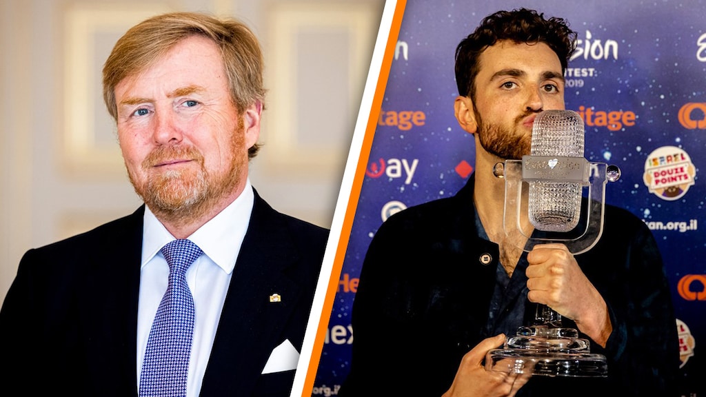 Willem-Alexander genoot van songfestivalwinst Duncan Laurence