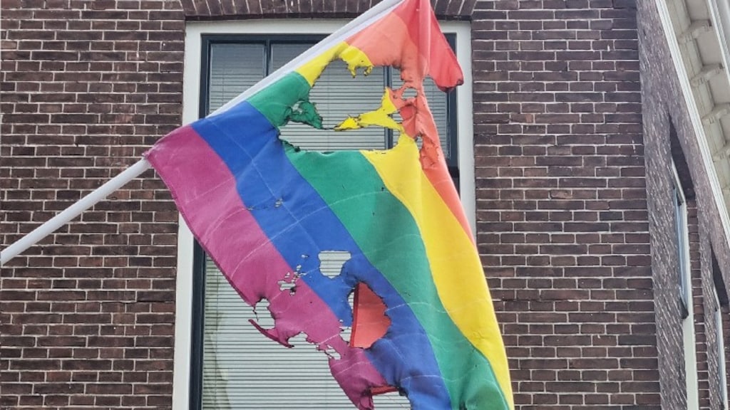 Regenboogvlag van lhbti-vereniging Delft verbrand: We zijn boos en geschrokken'