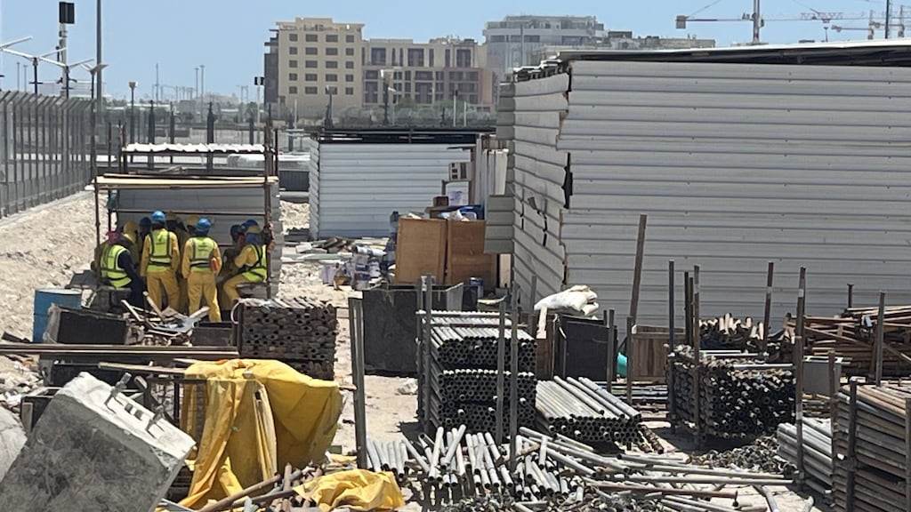 Bouwproject in de buurt van het Lusail Stadion