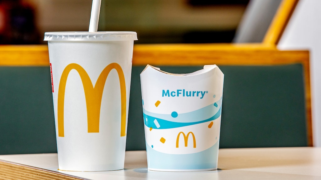 De nieuwe verpakkingen van de McDonalds.