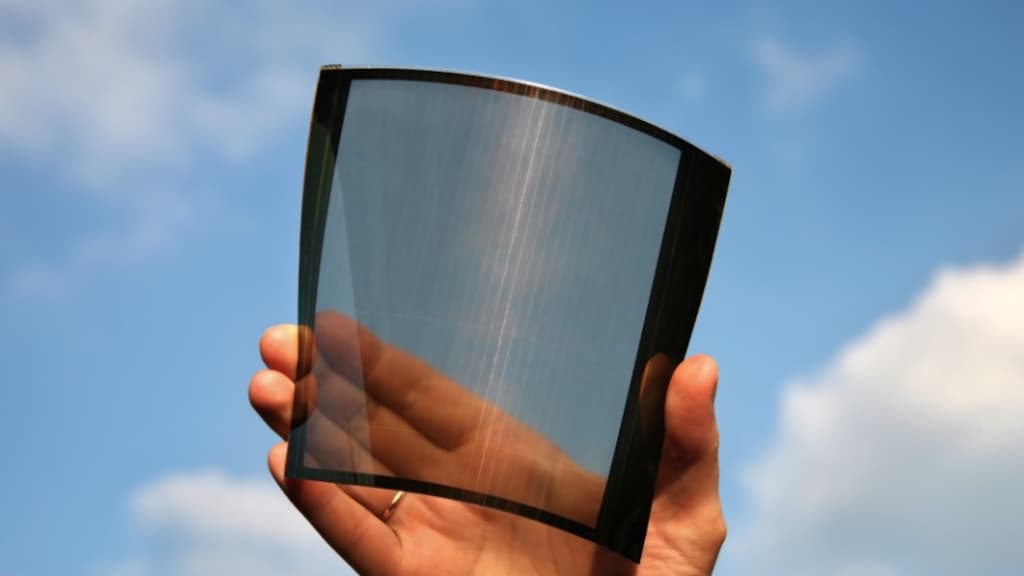 Flexibele zonnecellen van perovskiet.