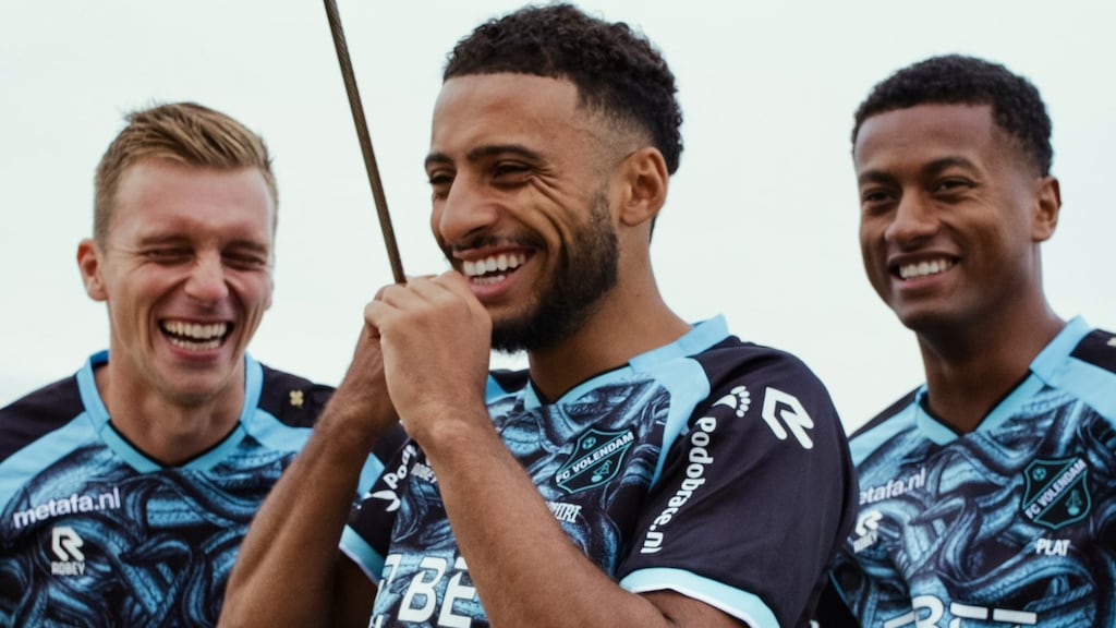 Valt het in de smaak? Uitshirt vol paling voor FC Volendam