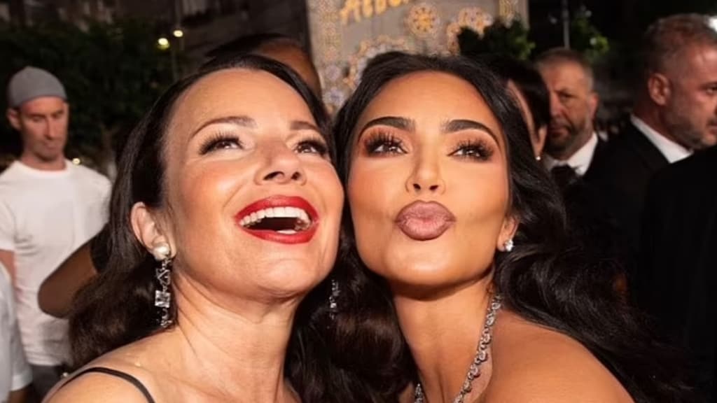 Fran Drescher reageert na kritiek op selfie met Kim Kardashian