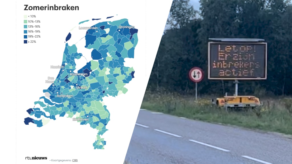 Inbrekers slaan hun slag in de zomer, check hoe actief ze zijn in jouw buurt
