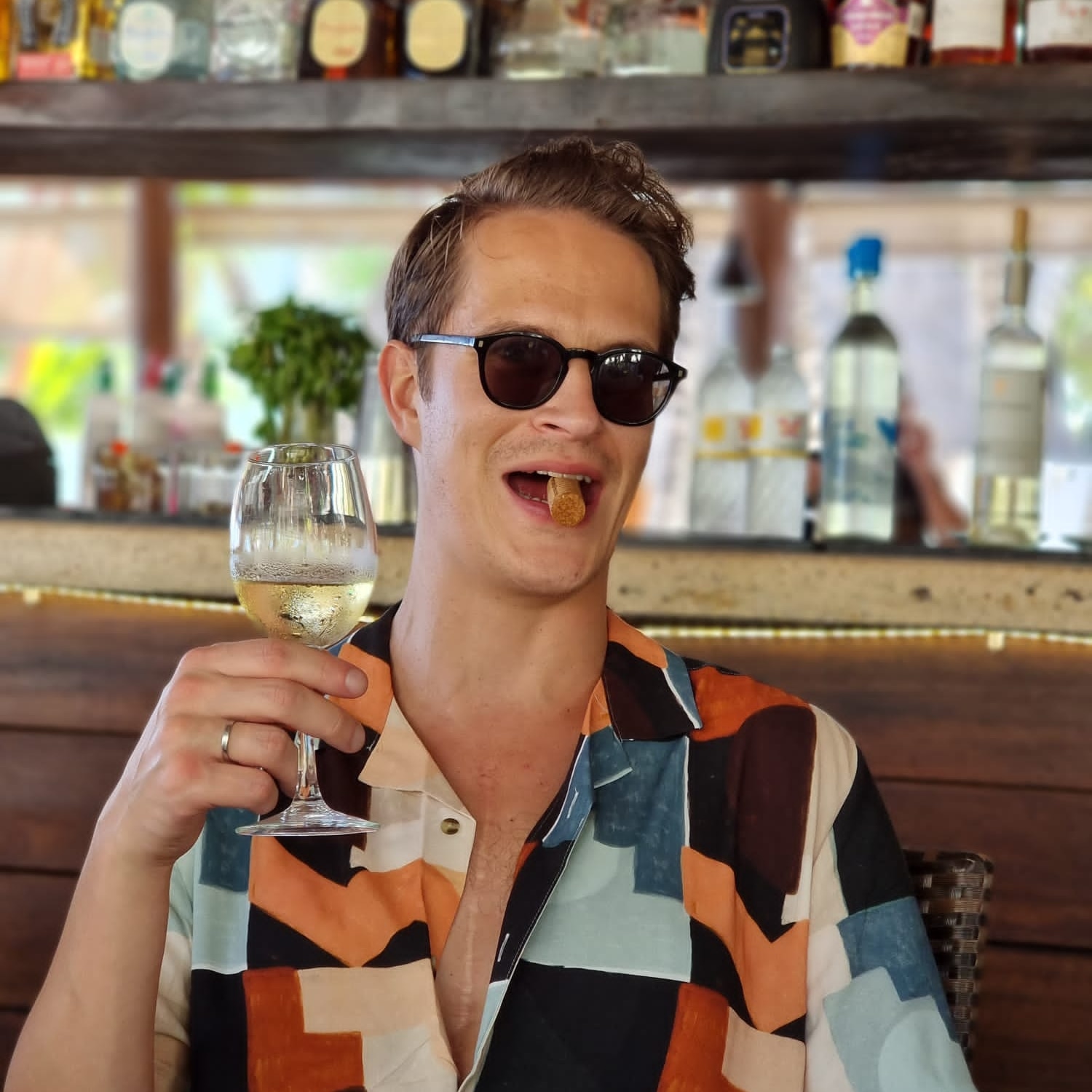 Maarten op vakantie in Mexico.