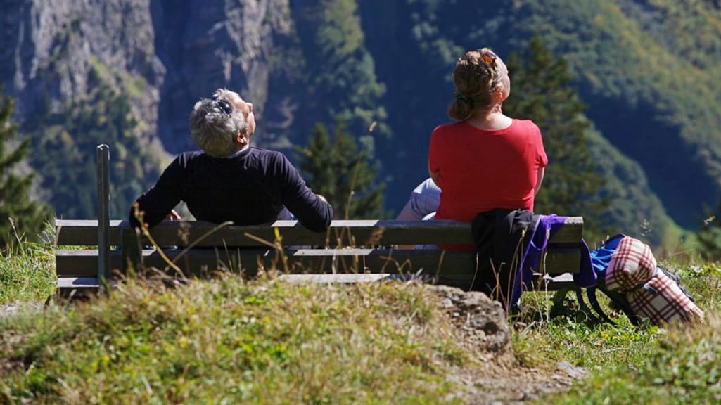 Even tot rust komen. Geen overbodige luxe na een intensieve bergwandeling.