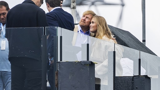 Koning Willem-Alexander en Amalia aanwezig bij Formule 1 in Zandvoort