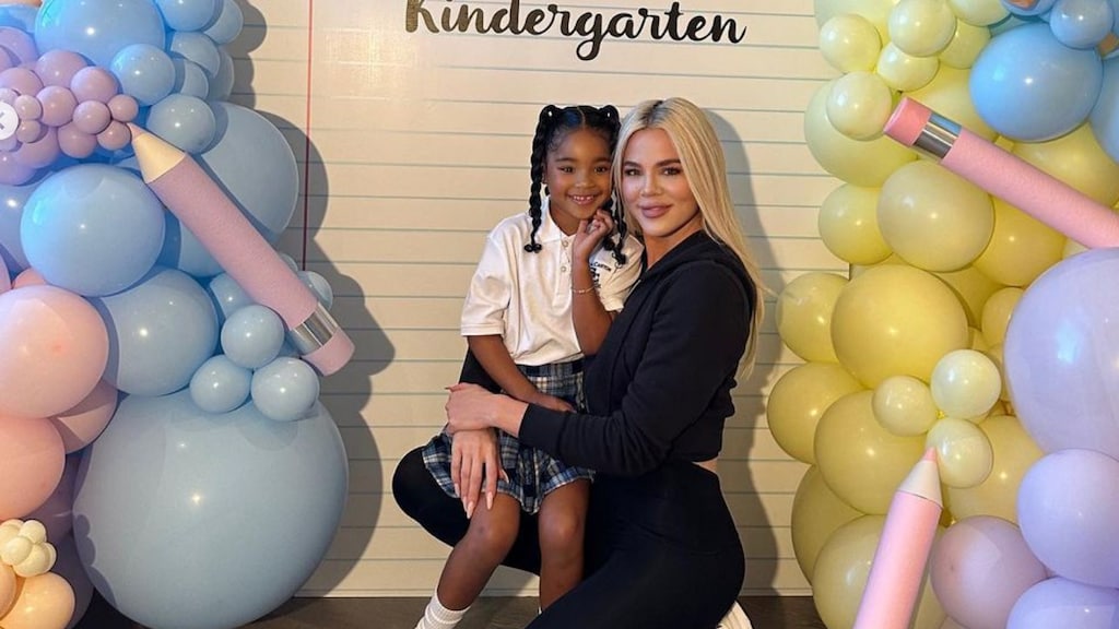 Khloé Kardashian emotioneel op eerste schooldag dochter True