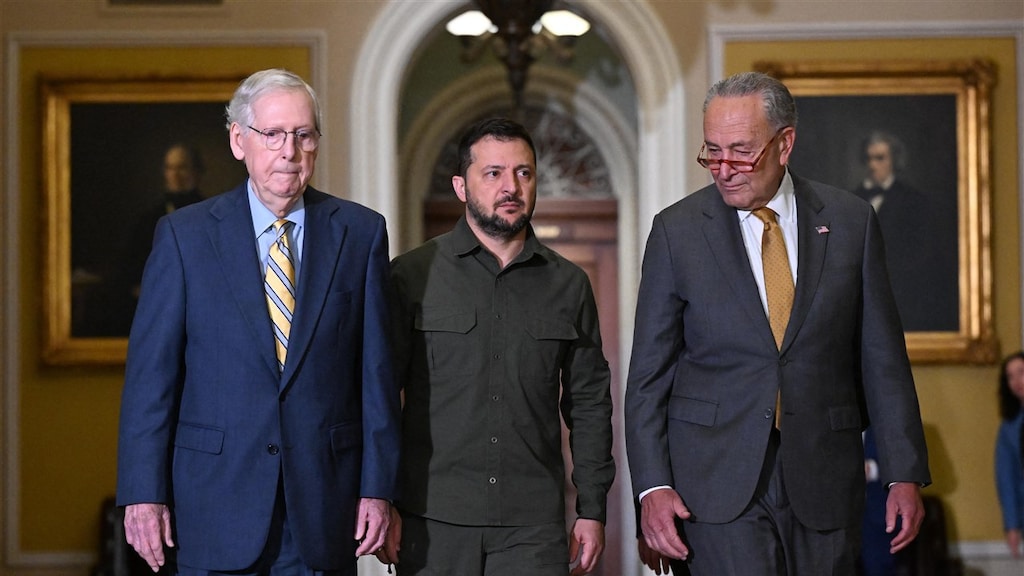 Zelensky deze week tijdens zijn tweede officiële bezoek aan het Amerikaanse Congres.