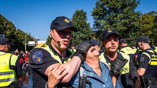 Waterkanon en neusklem: klimaatactivisten klagen over 'marteling' door politie