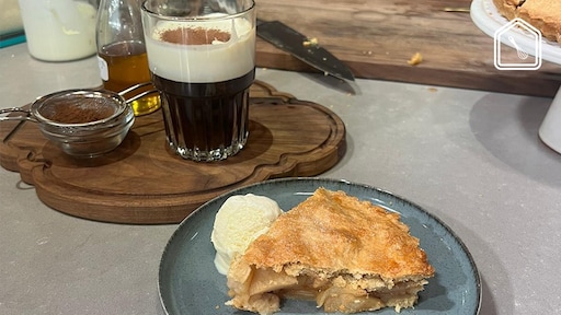 New York apple pie met herfstkoffie