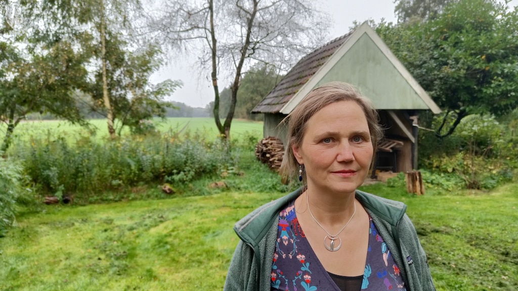 Ricarda Kleffel in haar tuin