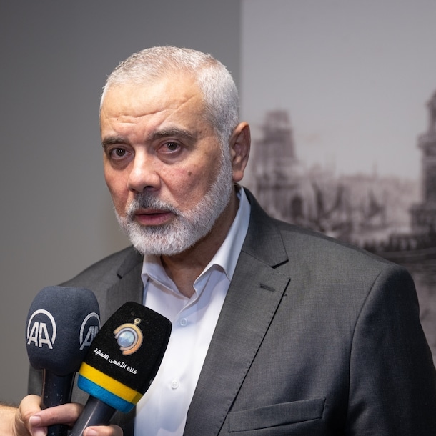 Ismail Haniyeh, de politiek leider van Hamas, opereert vanuit Qatar.