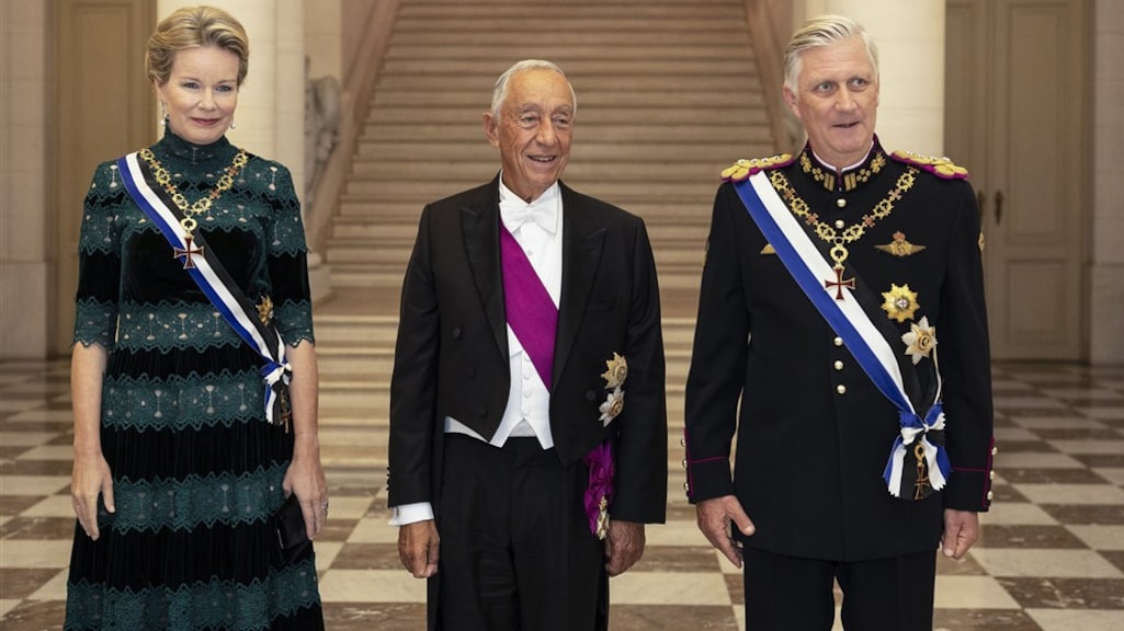 Koningin Mathilde tijdens staatsbezoek aan Portugal