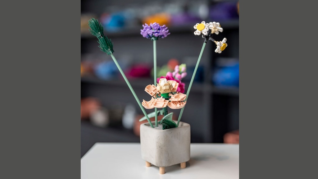 Een boeket van Lego.