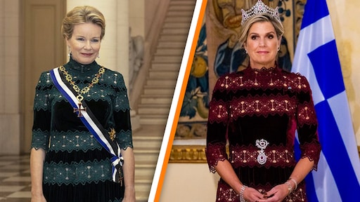 Koningin Mathilde draagt dezelfde jurk als Máxima naar staatsbezoek