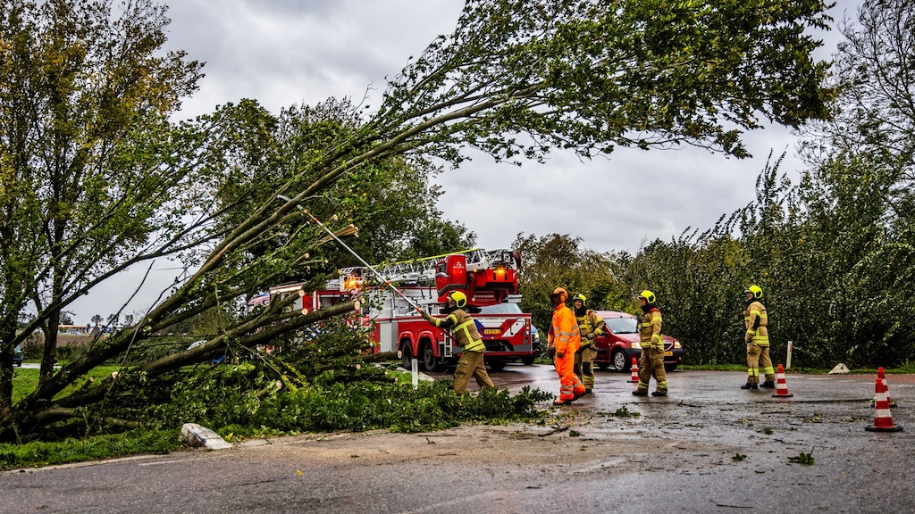 In vijf provincies geldt nog code geel, in Noord-Holland ook nog vanwege regen