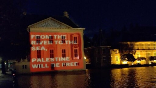 Is Palestina-leus op Mauritshuis van BIJ1 strafbaar? 'Vrijheid van meningsuiting niet onbegrensd'