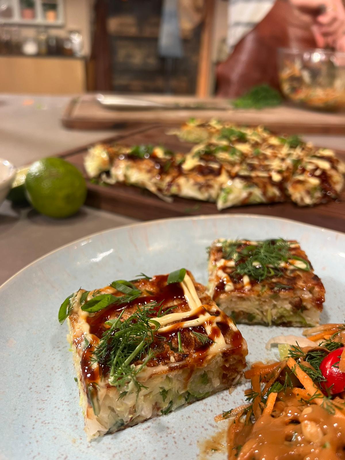 Japanse groentepannenkoek - okonomiyaki