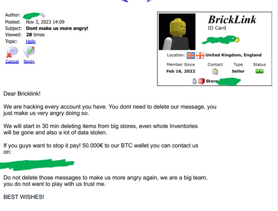 Op verschillende fora circuleert dit bericht.