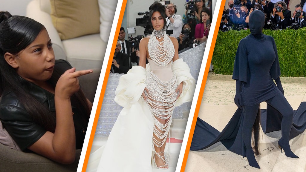 North West fileert Met Gala-outfits van Kim Kardashian
