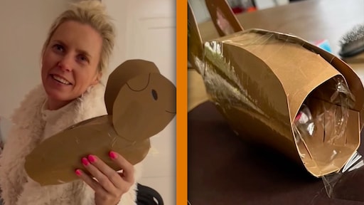 Bettina Holwerda stelt zoon teleur met Sinterklaassurprise