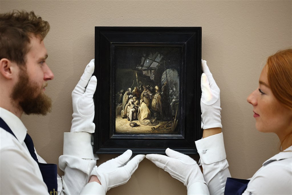 Schilderijtje Rembrandt - recent geschatte waarde 15.000 euro - brengt miljoenen op