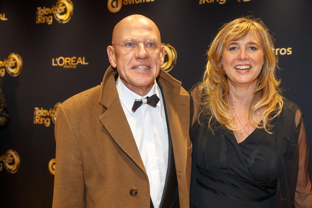 Van de Graaf met zijn partner in 2015.