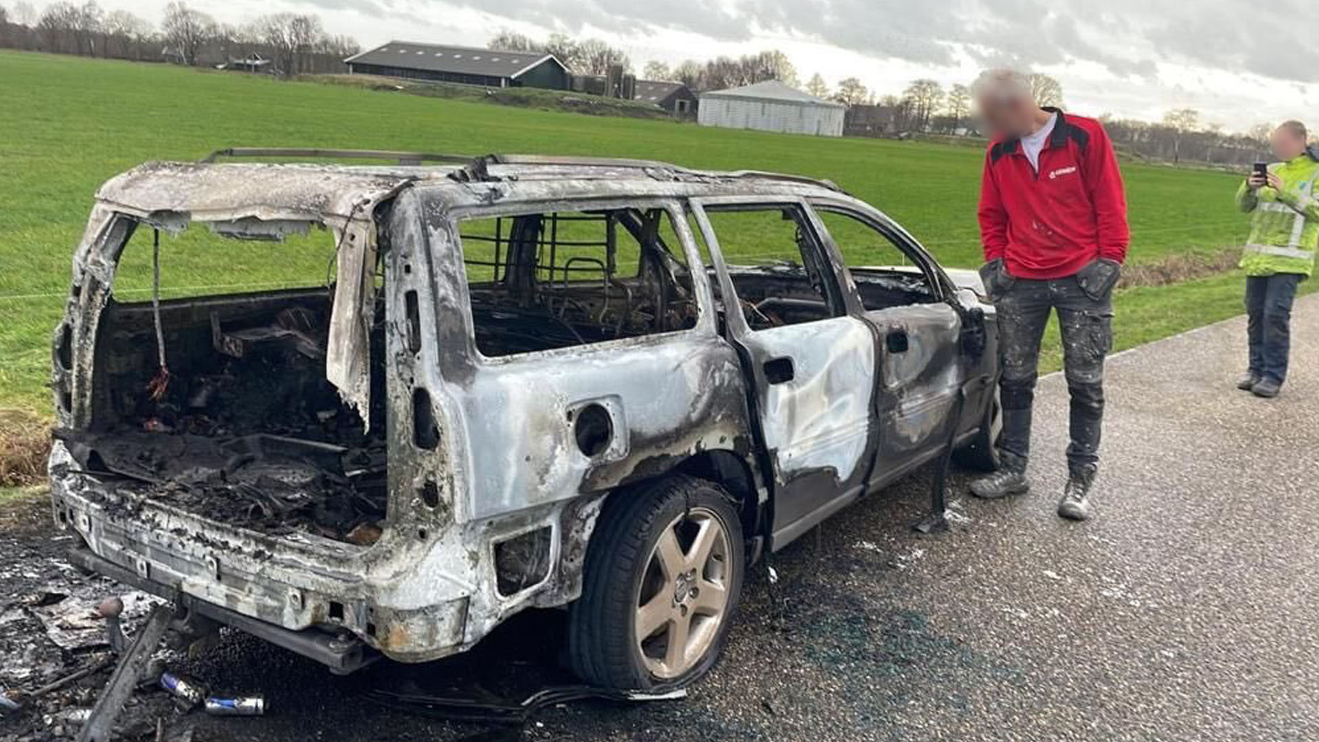 Er is niets meer over van de oude Volvo. 