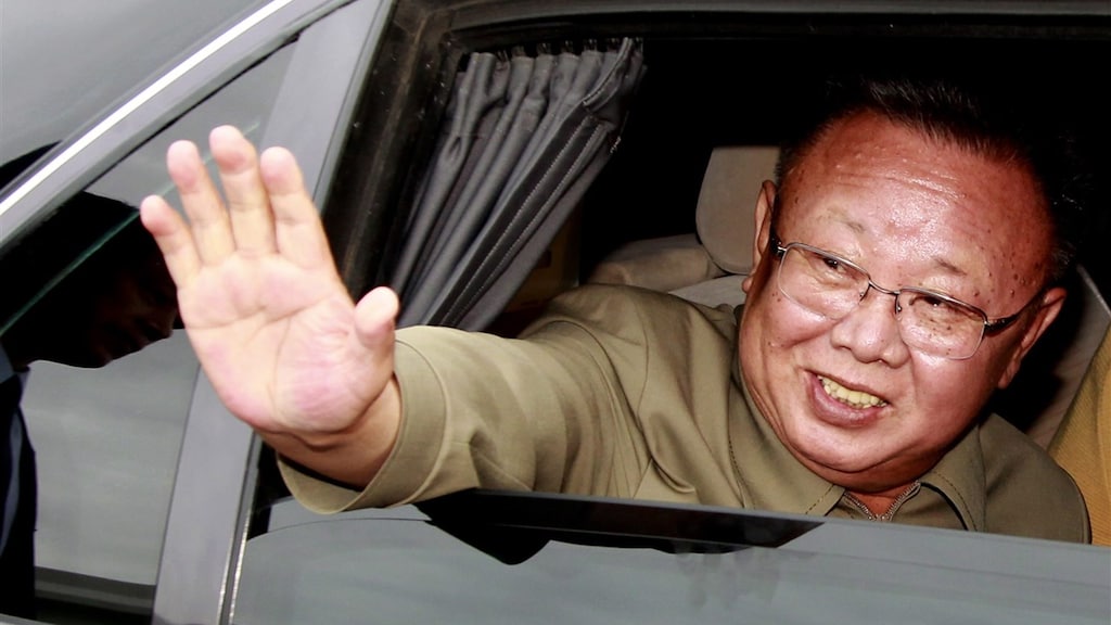 Kim Jong-il toen hij in 2011 de leider was van Noord-Korea