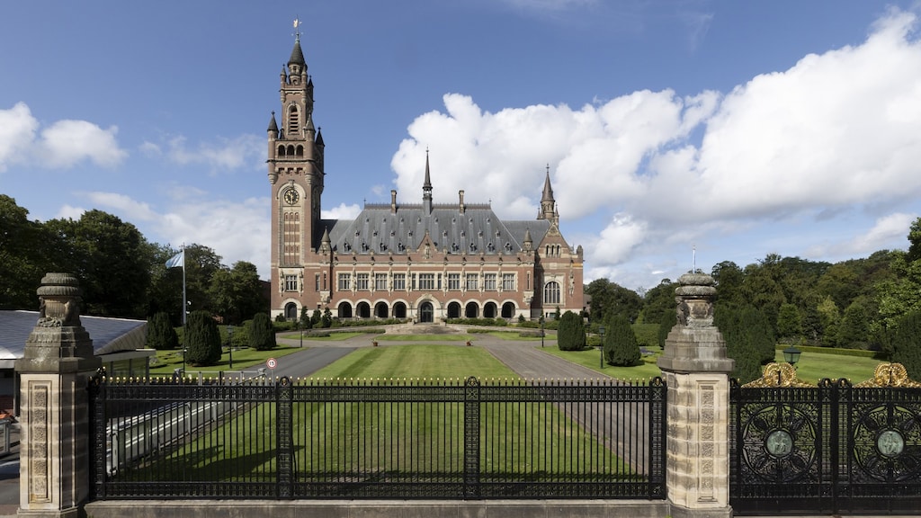 Het Internationaal Gerechtshof in den Haag, waar de rechtszaak plaatsvindt