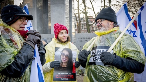 Honderden demonstranten in Den Haag vanwege genocidezaak tegen Israël