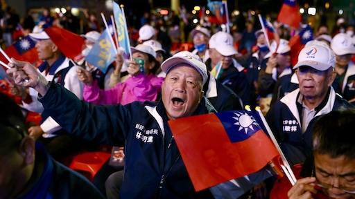 China-kritische partij wint in Taiwan, oppositiepartij erkent verlies