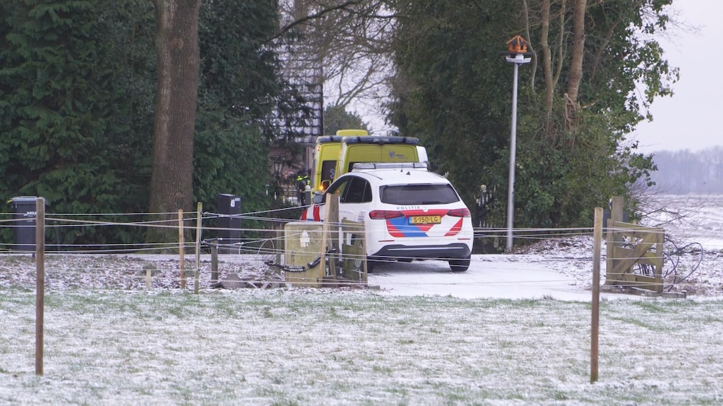 De plek waar het drama vanochtend plaatsvond.