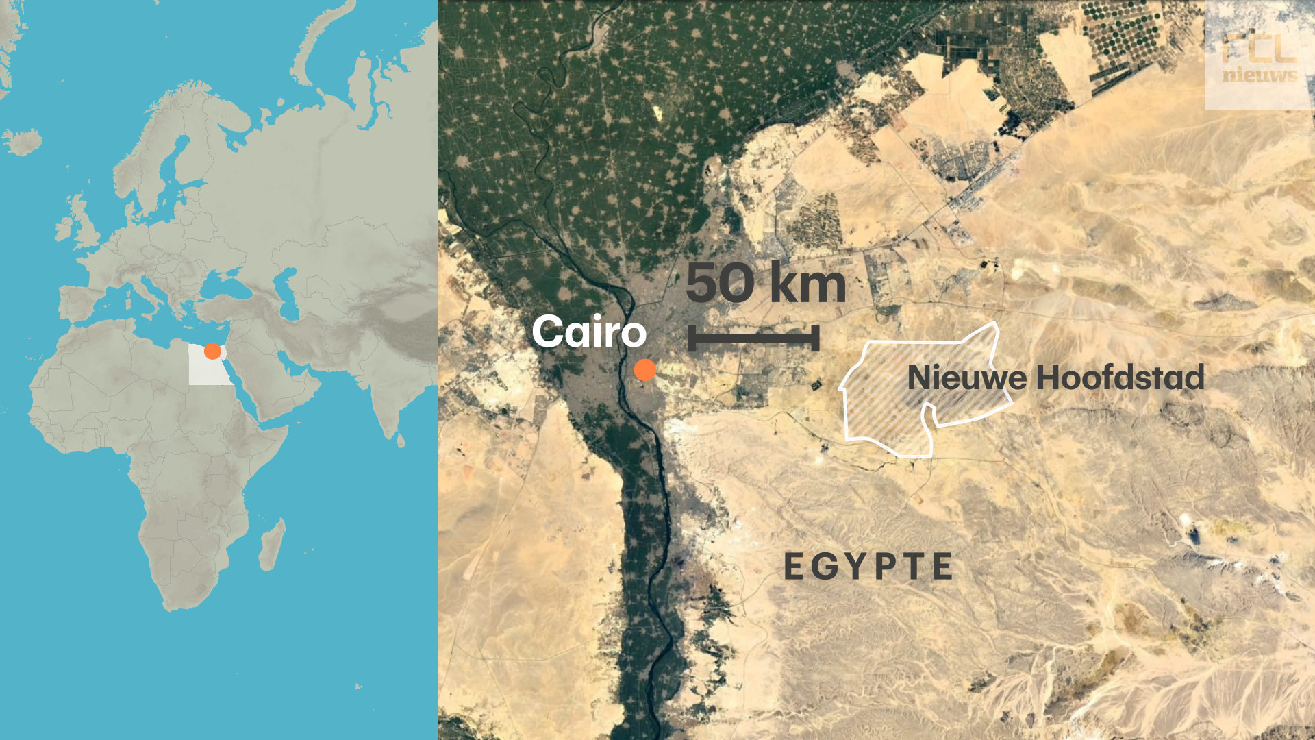 Nieuwe 'megalomane' hoofdstad Egypte verrijst: wat schuilt erachter?