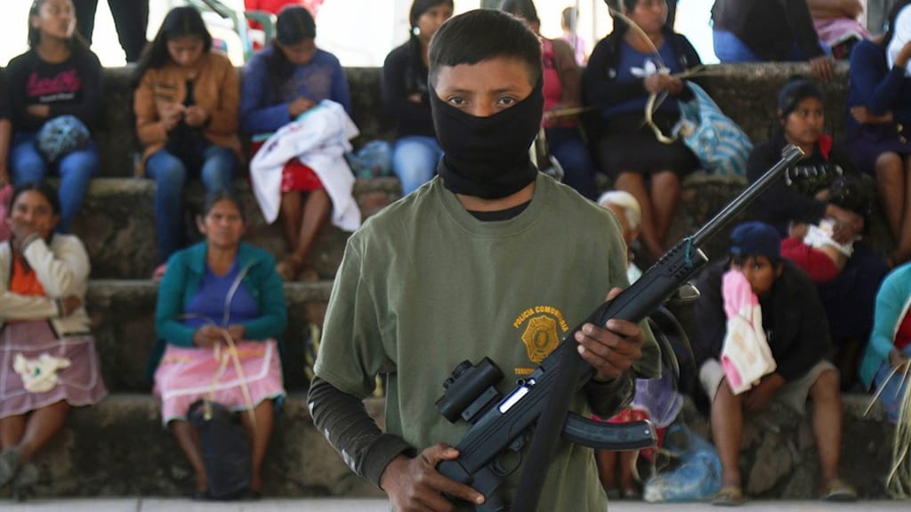 Eén van de gerekruteerde tieners.