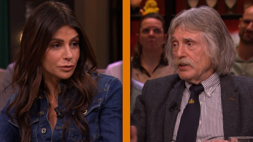 Olcay Gulsen en Johan Derksen clashen over vermeend huiselijk geweld Theo Maassen in Vandaag Inside