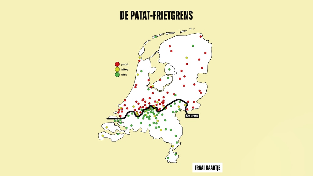 De patat-frietgrens van Rens.