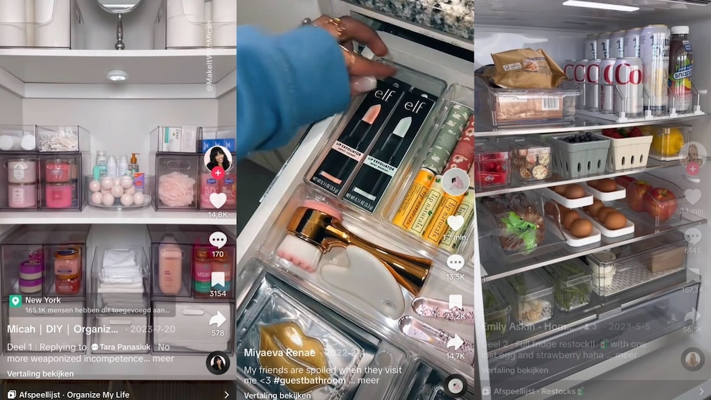 Opruimvideo's een hit op TikTok, maar niet realistisch: 'Je kunt erin doorslaan'