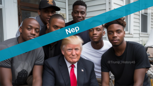 Nepfoto's van Trump met zwarte kiezers verspreid: 'Dit is link'