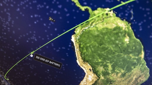 Batterijen ruimtestation ISS in zee gestort