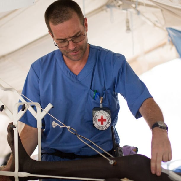 Guido in Zuid-Soedan, waar door jarenlange conflicten miljoenen mensen op de vlucht sloegen.