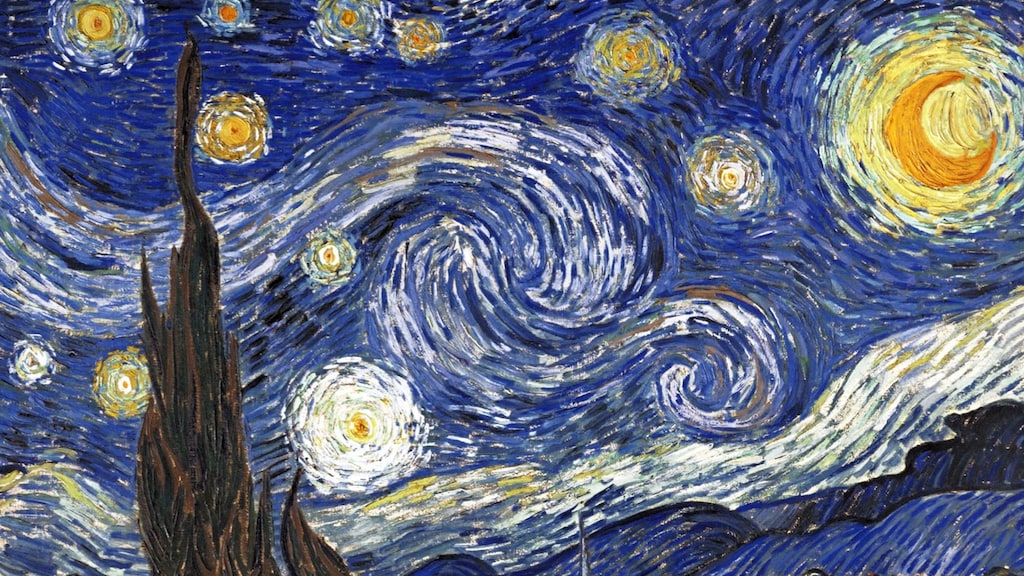De sterrennacht van Vincent Van Gogh.