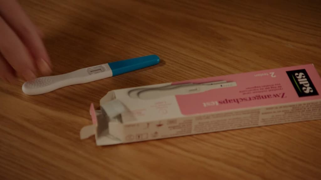 De zwangerschapstest van Shanti in GTST